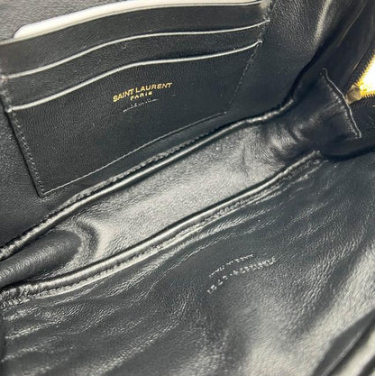 Saint Laurent Monogram Loulou Camera Lou Monogram Mini Black Leather Cross Body Bag - image 10