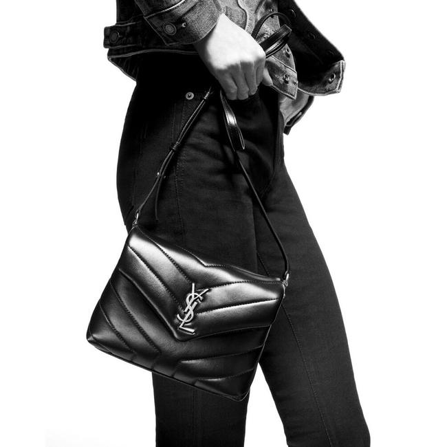 Saint Laurent Monogram Loulou Crossbody Calfskin Y Quilted Monogram Toy Black Leather Shoulder Bag - image 2