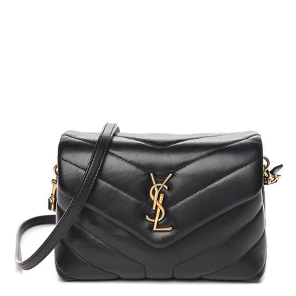 Saint Laurent Monogram Loulou Crossbody Calfskin Y Quilted Monogram Toy Black Leather Shoulder Bag - image 12