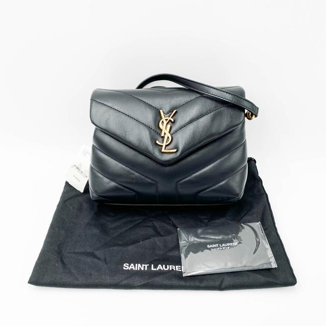 Saint Laurent Monogram Loulou Crossbody Calfskin Y Quilted Monogram Toy Black Leather Shoulder Bag - image 3