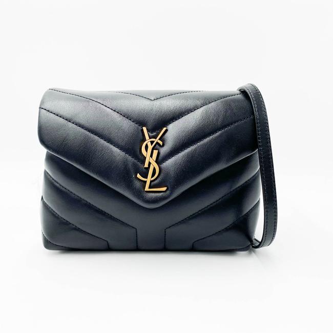 Saint Laurent Monogram Loulou Crossbody Calfskin Y Quilted Monogram Toy Black Leather Shoulder Bag - image 4