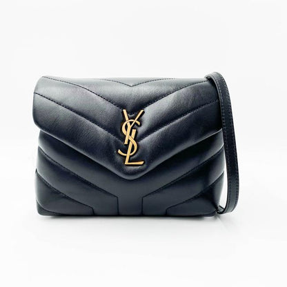 Saint Laurent Monogram Loulou Crossbody Calfskin Y Quilted Monogram Toy Black Leather Shoulder Bag - image 4