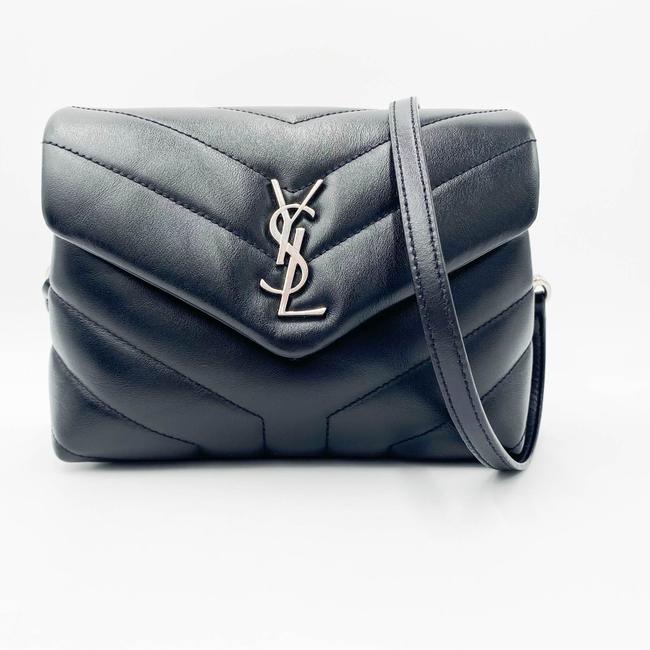 Saint Laurent Monogram Loulou Crossbody Calfskin Y Quilted Monogram Toy Black Leather Shoulder Bag - image 4