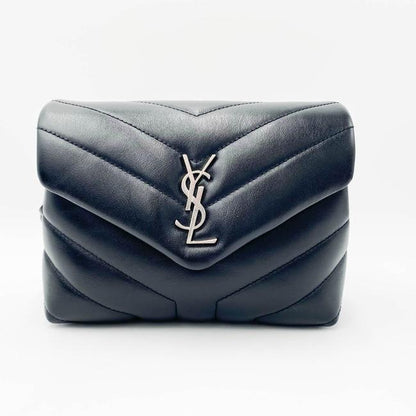 Saint Laurent Monogram Loulou Crossbody Calfskin Y Quilted Monogram Toy Black Leather Shoulder Bag - image 6