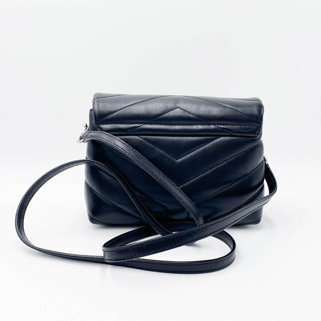 Saint Laurent Monogram Loulou Crossbody Calfskin Y Quilted Monogram Toy Black Leather Shoulder Bag - image 7
