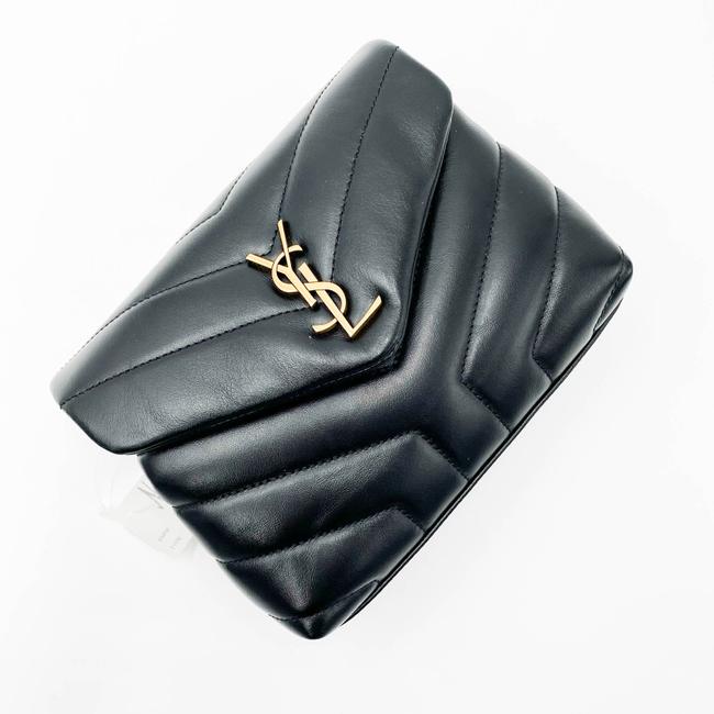 Saint Laurent Monogram Loulou Crossbody Calfskin Y Quilted Monogram Toy Black Leather Shoulder Bag - image 8