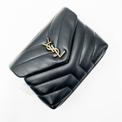 Saint Laurent Monogram Loulou Crossbody Calfskin Y Quilted Monogram Toy Black Leather Shoulder Bag - image 8
