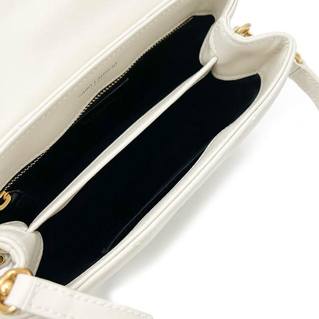 Saint Laurent Monogram Loulou Y Quilted Monogram Toy Ivory Crema Soft White Calfskin Leather Shoulder Bag - image 11