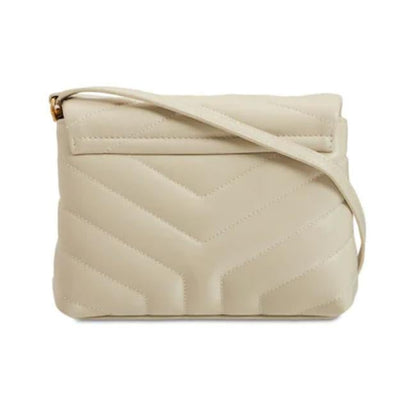 Saint Laurent Monogram Loulou Y Quilted Monogram Toy Ivory Crema Soft White Calfskin Leather Shoulder Bag - image 3