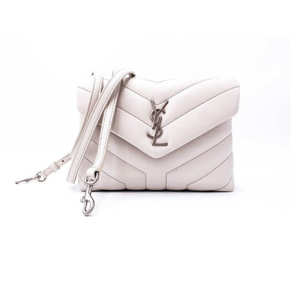 Saint Laurent Monogram Loulou Crossbody Calfskin Y Quilted Monogram Toy White Leather Shoulder Bag - image 1