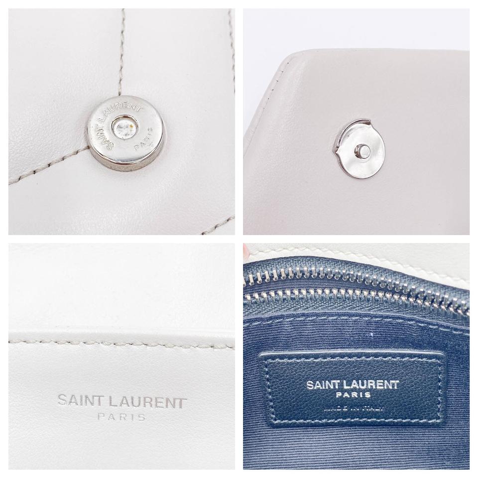 Saint Laurent Monogram Loulou Crossbody Calfskin Y Quilted Monogram Toy White Leather Shoulder Bag - image 11