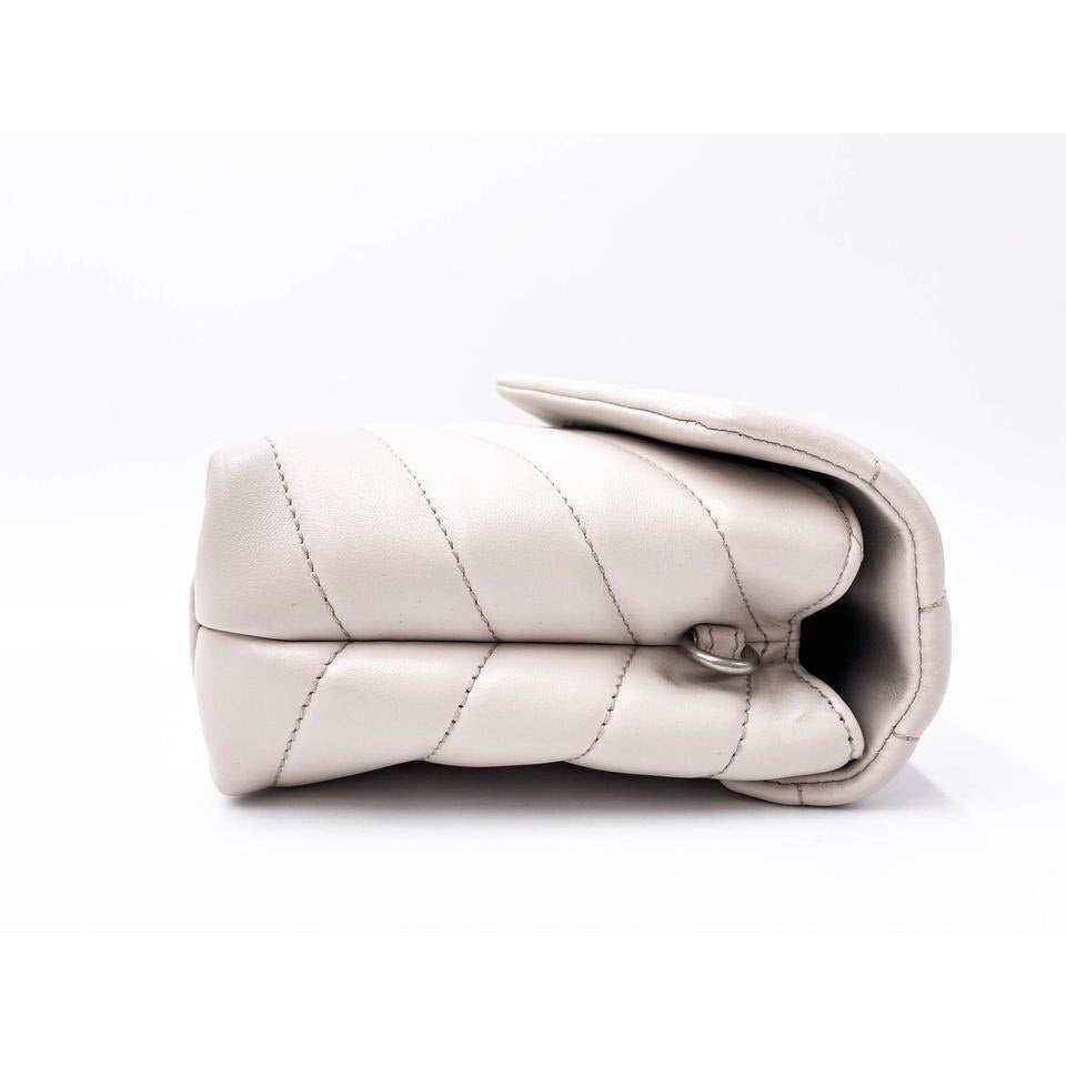 Saint Laurent Monogram Loulou Crossbody Calfskin Y Quilted Monogram Toy White Leather Shoulder Bag - photo 7