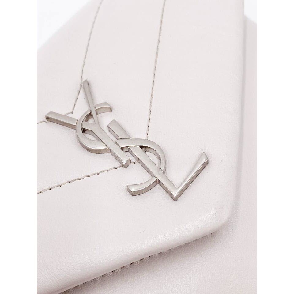 Saint Laurent Monogram Loulou Crossbody Calfskin Y Quilted Monogram Toy White Leather Shoulder Bag - photo 9