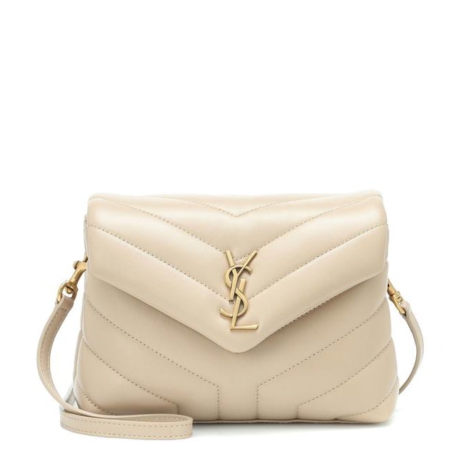 Saint Laurent Monogram Loulou Crossbody Mini Matelasse Beige Leather Shoulder Bag - image 1