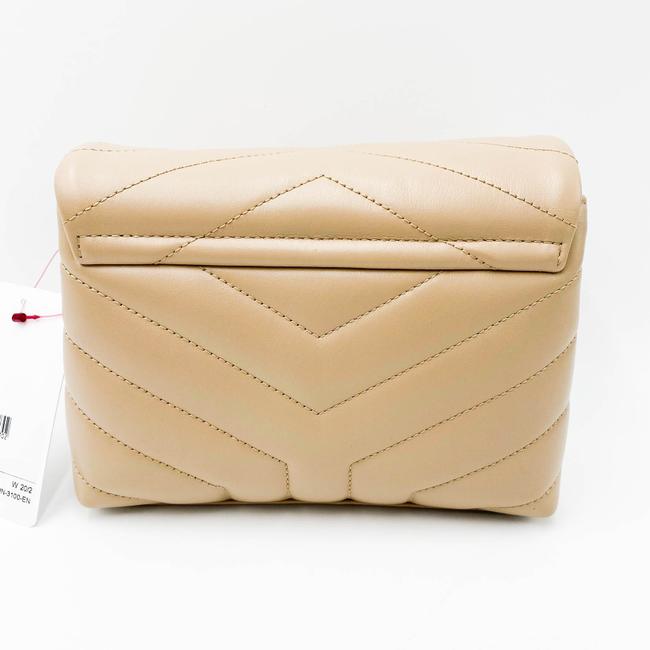 Saint Laurent Monogram Loulou Crossbody Mini Matelasse Beige Leather Shoulder Bag - image 6