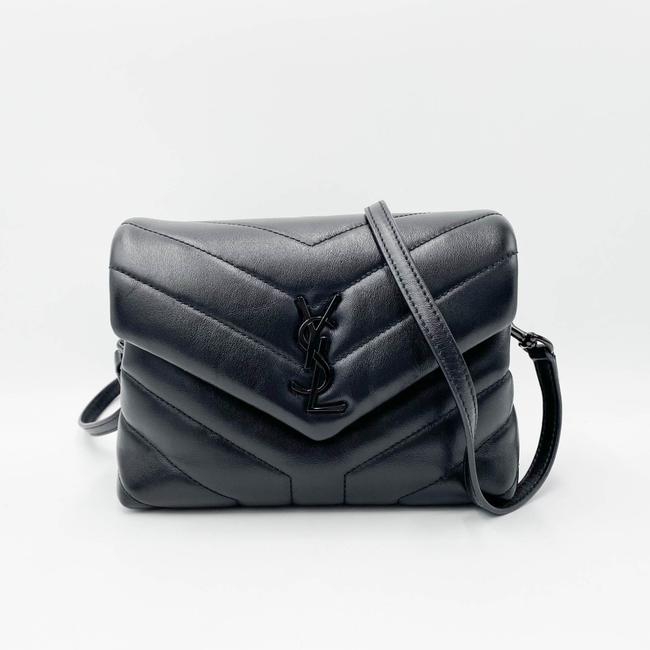 Saint Laurent Monogram Loulou Crossbody Toy Black Leather Shoulder Bag - image 3