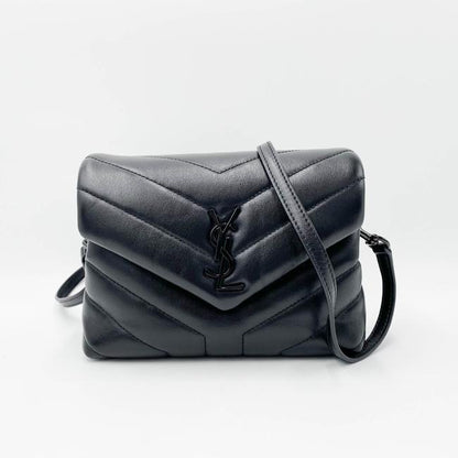 Saint Laurent Monogram Loulou Crossbody Toy Black Leather Shoulder Bag - image 3