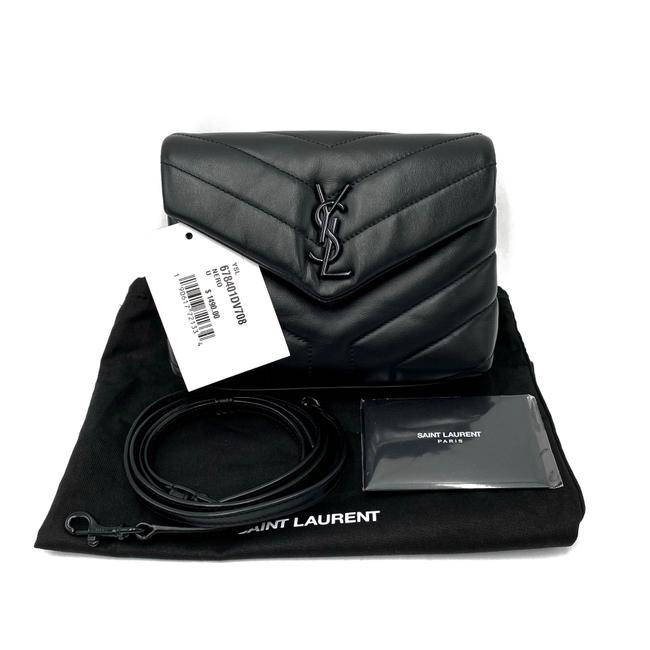 Saint Laurent Monogram Loulou Crossbody Toy Black Leather Shoulder Bag - image 4