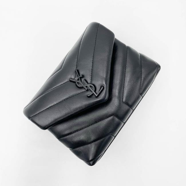 Saint Laurent Monogram Loulou Crossbody Toy Black Leather Shoulder Bag - image 7