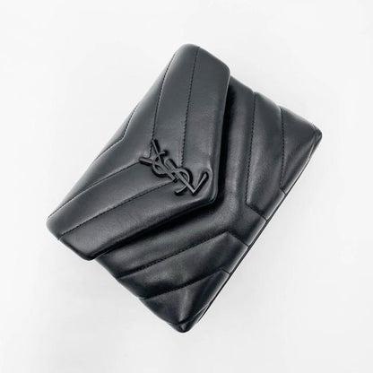 Saint Laurent Monogram Loulou Crossbody Toy Black Leather Shoulder Bag - image 7