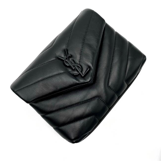 Saint Laurent Monogram Loulou Crossbody Toy Black Leather Shoulder Bag - image 9