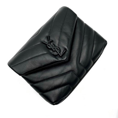 Saint Laurent Monogram Loulou Crossbody Toy Black Leather Shoulder Bag - image 9