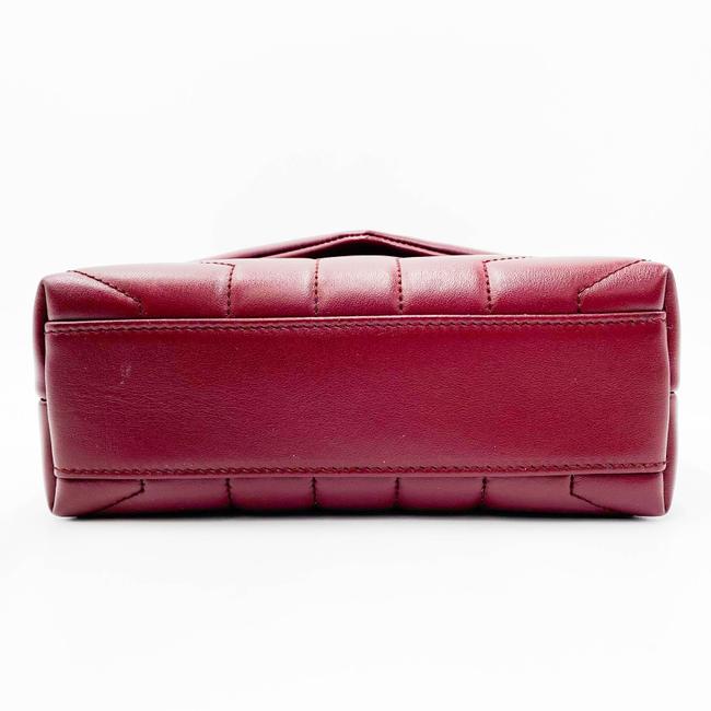 Saint Laurent Monogram Loulou Crossbody Toy Monogram Burgundy Bordeaux Red Leather Shoulder Bag - image 7