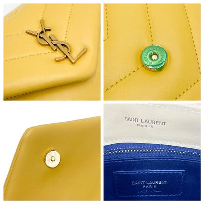 Saint Laurent Monogram Loulou Crossbody Toy Monogram Yellow Leather Shoulder Bag - photo 11
