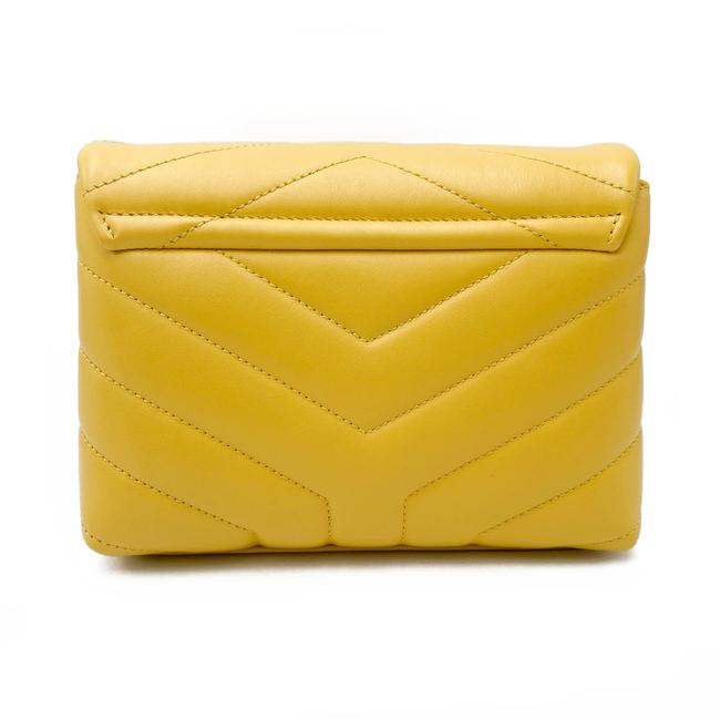 Saint Laurent Monogram Loulou Crossbody Toy Monogram Yellow Leather Shoulder Bag - photo 7