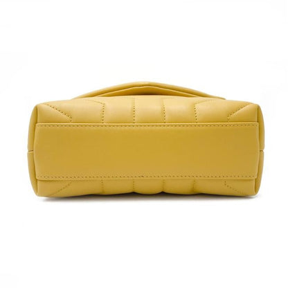 Saint Laurent Monogram Loulou Crossbody Toy Monogram Yellow Leather Shoulder Bag - photo 8