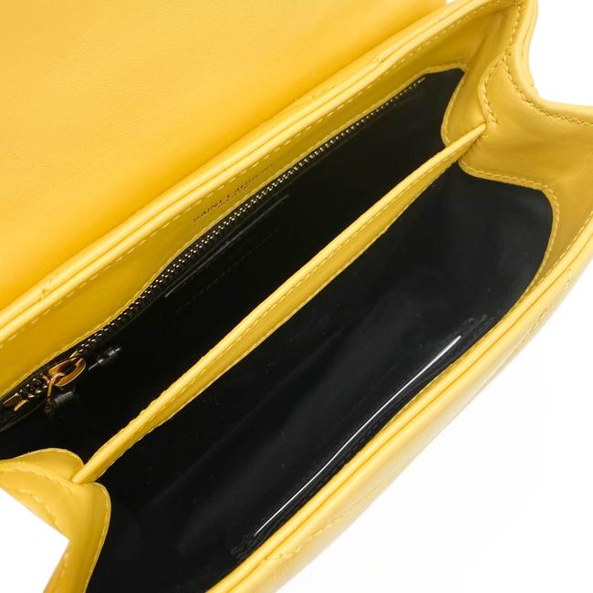 Saint Laurent Monogram Loulou Crossbody Toy Monogram Yellow Leather Shoulder Bag - photo 10