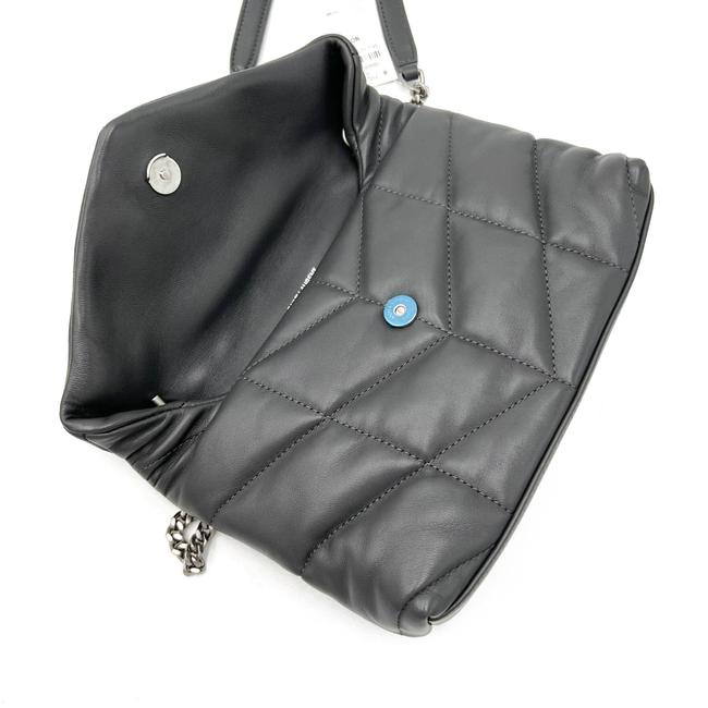Saint Laurent Monogram Loulou Lou Mini Puffer Grey Leather Shoulder Bag - image 9