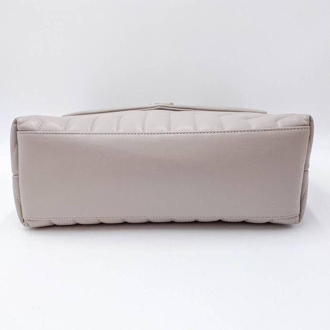 Saint Laurent Monogram Loulou Medium Matelasse Grey Leather Shoulder Bag - image 7