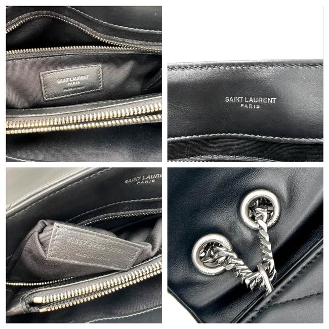 Saint Laurent Monogram Loulou Medium Quilted Leather Black Shoulder Bag - photo 12