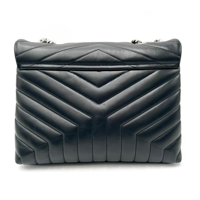 Saint Laurent Monogram Loulou Medium Quilted Leather Black Shoulder Bag - photo 7