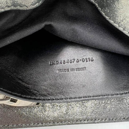 Saint Laurent Monogram Loulou Metallic Calfskin Monogram Small Chain Grey Leather Cross Body Bag - image 12
