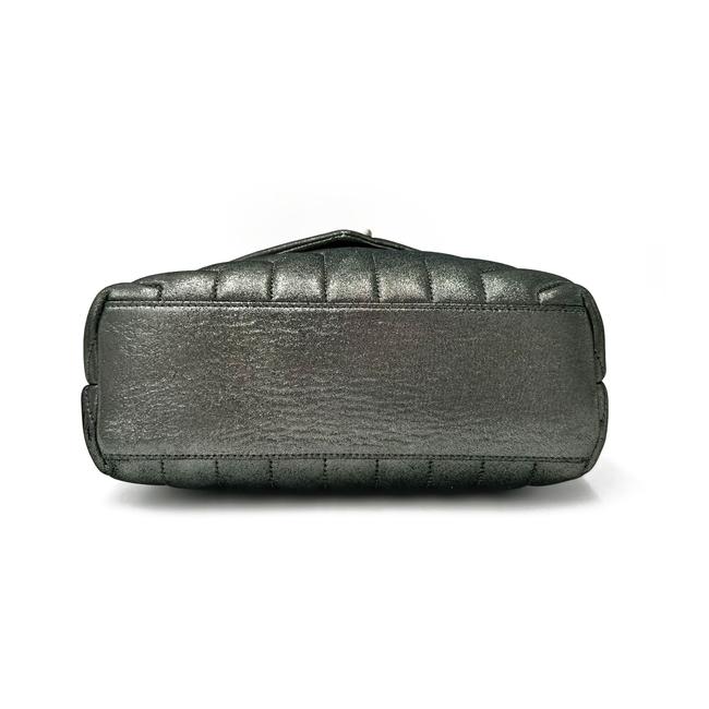 Saint Laurent Monogram Loulou Metallic Calfskin Monogram Small Chain Grey Leather Cross Body Bag - image 6