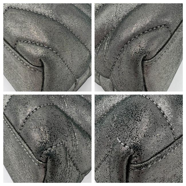 Saint Laurent Monogram Loulou Metallic Calfskin Monogram Small Chain Grey Leather Cross Body Bag - image 7