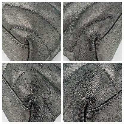 Saint Laurent Monogram Loulou Metallic Calfskin Monogram Small Chain Grey Leather Cross Body Bag - image 7