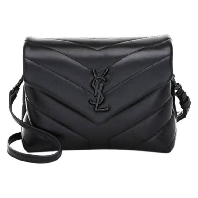 Saint Laurent Monogram Loulou Monogram Toy Noir Black Leather Shoulder Bag - photo 1