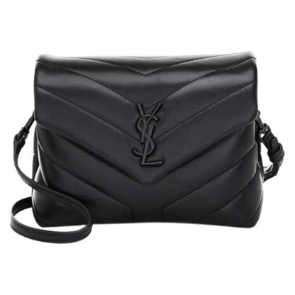 Saint Laurent Monogram Loulou Monogram Toy Noir Black Leather Shoulder Bag - photo 1