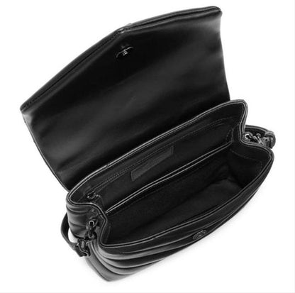 Saint Laurent Monogram Loulou Monogram Toy Noir Black Leather Shoulder Bag - photo 2