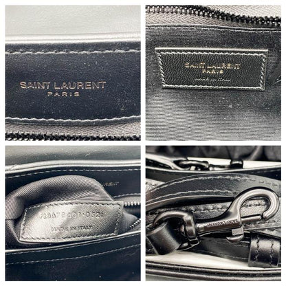 Saint Laurent Monogram Loulou Monogram Toy Noir Black Leather Shoulder Bag - photo 12