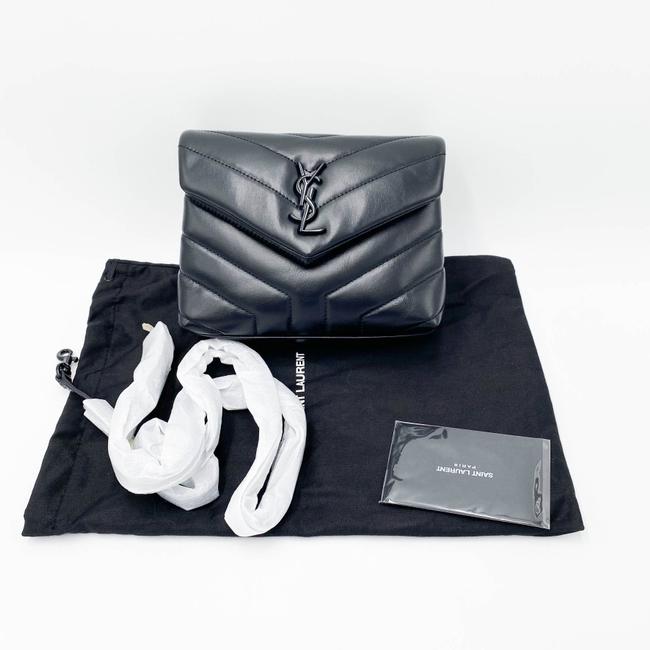 Saint Laurent Monogram Loulou Monogram Toy Noir Black Leather Shoulder Bag - photo 3
