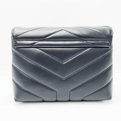 Saint Laurent Monogram Loulou Monogram Toy Noir Black Leather Shoulder Bag - photo 5