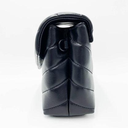 Saint Laurent Monogram Loulou Monogram Toy Noir Black Leather Shoulder Bag - photo 7