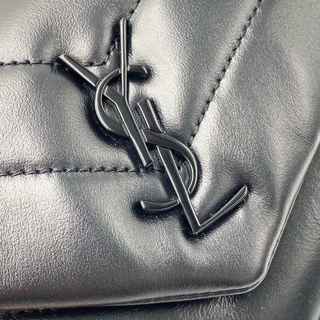 Saint Laurent Monogram Loulou Monogram Toy Noir Black Leather Shoulder Bag - photo 8