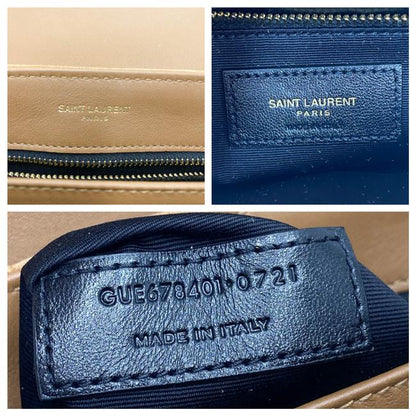 Saint Laurent Monogram Loulou Monogram Toy Quilted Brown Suede Leather Cross Body Bag - photo 12