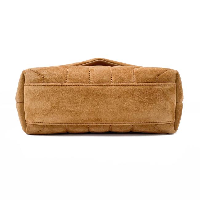 Saint Laurent Monogram Loulou Monogram Toy Quilted Brown Suede Leather Cross Body Bag - photo 9