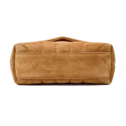 Saint Laurent Monogram Loulou Monogram Toy Quilted Brown Suede Leather Cross Body Bag - photo 9